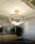 Lustre Pendente Aliança com 4 Anéis dourado ideal para quartos, sala de jantar e sala de estar com pé direito duplo. DCD03012  Lustres Gênesis - o melhore site da Internet para comprar Lustre