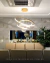 Lustre Pendente Aliança com 4 Anéis dourado ideal para quartos, sala de jantar e sala de estar com pé direito duplo. DCD03012  Lustres Gênesis - o melhore site da Internet para comprar Lustre