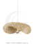 Pendente Artesanal Borneu para Balcão de Cozinha e Área Gourmet - GMH o P-BORNEU-50