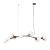 Lustre Pendente Moderno Colli Preto com esferas brancas para sala de jantar e ambientes gourmet. Arandela Moderno Botton de LED Dourada da SkyLight, modelo SKY-3111AR-DO, com design circular e detalhes texturizados. Lustres Gênesis Site online venda de Lu
