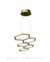 Lustre pendente de LED moderno colmeia dourado, ideal para sala de jantar, quartos, sala de estar e escritórios. Lustres Gênesis loja online de Lustres e Iluminação Decorativa