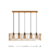 Lustre Pendente Ápia/3 Cobre com design moderno, ideal para sala de jantar, quartos e salas de estar. Lustres Gênesis Site online venda de Lustres e Iluminação
