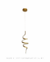 Pendente Moderno de LED Sigma Dourado para Cabeceira de Cama, Balcão de Cozinha, Quartos e Lavabo - Sindora o DCD03235 - loja online
