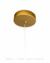 Imagem do Pendente Moderno de LED Sigma Dourado para Cabeceira de Cama, Balcão de Cozinha, Quartos e Lavabo - Sindora o DCD03235