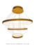 Lustre pendente Aliança com três anéis dourados, ideal para sala de jantar, sala de estar e quartos. Comprar Lustres Online é na Lustres Gênesis. Luminárias decorativas para seu Lar. Melhor qualidade do Mercado
