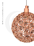 Luminária Pendente de Cristal Transparente Esférico Rose para Quartos, Sala de Estar, Lavabos e Apartamento - Sindora • DCD00767 - loja online