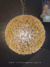 Lustre Pendente Dente de Leão de Cristal com diâmetro de 40 cm, ideal para sala de jantar, quartos e lavabo. - Linha Pendente Ninho LUstres Gênesis