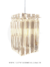 Luminária pendente de cristal Bastro com dimensões de 12x12cm, ideal para cabeceira de cama, lavabo e balcão de cozinha.