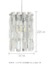 Luminária Pendente de Cristal Hue 12x12cm para Cabeceira de Cama e Lavabo e Balcão de Cozinha.