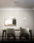 Lustre Pendente de LED Moderno Infinito Preto instalado em uma sala de jantar moderna com mesa de madeira e cadeiras acolchoadas DCD03029  Lustres Gênesis - o melhore site da Internet para comprar Lustre