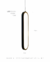 Pendente Moderno de LED Preto Oval 40cm para decoração de interiores. Lustres Gênesis loja online de Lustres e Iluminação Decorativa
