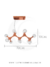 Lustre Pendente Moderno Molécula DNA Base Rose Gold 12 Globos Para Mesa de Jantar e Quartos - StudioLuce o PD1298