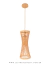 Luminária pendente de rattan com detalhes em madeira, design moderno e elegante. Lustres Gênesis Site online venda de Lustres e Iluminação