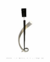 Lustre Pendente de LED Moderno Nuto Preto da Nitrolux, modelo LP601S, com design elegante e curvado, ideal para sala de jantar e outros ambientes. Lustres Genesis loja online de Lustres e Iluminação Decorativa