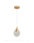 Pendente moderno Popfi dourado com LED integrado, ideal para quartos, cabeceira de cama, lavabo e quarto infantil. DCD02114  Lustres Gênesis - o melhore site da Internet para comprar Lustre