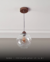 Lustre Pendente Sarvah Vidro Transparente Para Mesa de Sala de Jantar.