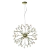 Lustre pendente Spring Rose Gold com design moderno e cristais, ideal para sala de jantar e quartos. Lustres Gêneis loja online de Lustres e Iluminação Decorativa
