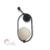 Arandela de Parede Moderna Shen com estrutura preta e globo branco da Lustres Gênesis. Lustres Gêneis loja online de Lustres e Iluminação Decorativa