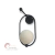 Arandela de Parede Moderna Shen com estrutura preta e globo branco da Lustres Gênesis. Lustres Gêneis loja online de Lustres e Iluminação Decorativa