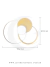 Plafon Moderno Rigel Dourado LED Integrado 3000k com design circular em tons de dourado e branco. Lustres Gênesis Site online venda de Lustres e Iluminação Decorativa