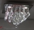 Imagem do Lustre Plafon de cristal Pirâmide 35x35 - Tcar Imports - Para Quarto - Hall de Elevador - Escritórios - Sala de TV - Salas e Jantar e Estar