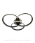 Plafon Moderno Aliança Selene 3 Anéis Preto LED Integrado para Quartos, Sala de Estar, Hall de Entrada, Escritório e Lavabos - Nitrolux o 002P - 5775 - comprar online