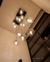Lustre Pendente Sarvah 15 Globos Transparente Para Casas Pé Direito Duplo e Alto. - comprar online