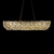 Lustre pendente retangular de cristal iluminado, ideal para sala de jantar e estar. Lustres Gênesis loja online de Lustres e Iluminação Decorativa