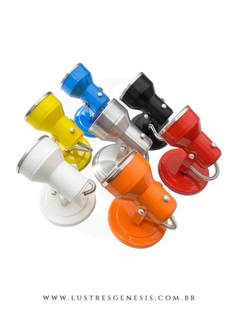 Arandelas Spot Caneco Simples em várias cores para parede interna e externa.