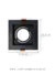 Spot Embutido Recuado Quadrado Preto Conecta ABS Bella para Forro de Gesso Lâmpada Mr16 Soquete Gu10 Quente, Fria ou Neutra - DL146DICB na internet