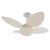 Ventilador de teto moderno Aliseu Vime Branco com quatro pás e design elegante. Lustres Gênesis Site online venda de Lustres e Iluminação