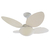 Ventilador de teto moderno Aliseu Vime Mogno com pás brancas e design elegante. Lustres Gênesis Site online venda de Lustres e Iluminação