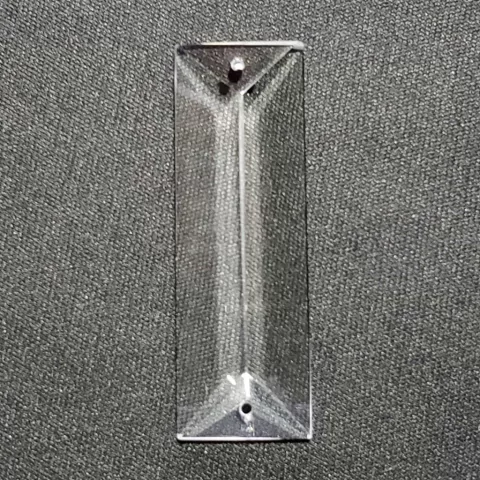 Placa reta de cristal K9 para lustre e Feng-Shui, 63mm, unidade única. Lustres Gênesis loja online de Lustres e Iluminação Decorativa