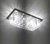 Lustre de Cristal Retangular Zecor iluminado em teto de sala. Lustres Gênesis loja online de Lustres e Iluminação Decorativa. 