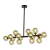 Lustre Pendente Dourado Fosco Grape Branco Leitoso para Sala de Jantar - ZR034-BZ-W - loja online