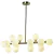 Lustre Pendente Dourado Fosco Grape Branco Leitoso para Sala de Jantar Lustres Gênesis loja online de Lustres e Iluminação Decorativa