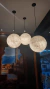 Luminária de teto pendente Lua Moon Esfera Ø60 para escadas e salas de pé direito duplo e alto. Lustres Gênesis loja online de Lustres e Iluminação Decorativa