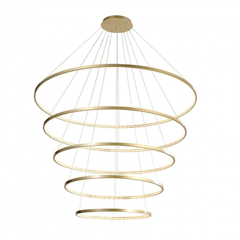 Lustre Pendente Hevvy com anéis de LED moderno em diferentes tamanhos Lustres Gênesis loja online de Lustres e Iluminação Decorativa