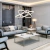 Lustre Pendente Aliance 3 Anéis em uma sala de estar moderna, com decoração em tons neutros e móveis elegantes. Lustres Gênesis loja online de Lustres e Iluminação Decorativa