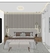 Luminária de Teto Pendente Moderno LED Integrado Tron instalada em um quarto moderno com cama de casal e decoração elegante. DCD01253  Lustres Gênesis - o melhore site da Internet para comprar Lustre SINDORA