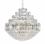 Lustre de Cristal Redondo Ø80cm Dublin com design elegante para sala de jantar. Lustres Gênesis loja online de Lustres e Iluminação Decorativa