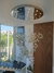 Lustre Plafon de Cristal Gênesis Ø150X400CM Cristais Transparentes Âmbar e Azul Para Casas Com Pé Direito Duplo e Alto - Hevvy o SL-5861/H22 na internet