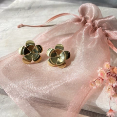 Imagem do BRINCO FLOR MARGARIDA FOLHEADO A OURO 18K