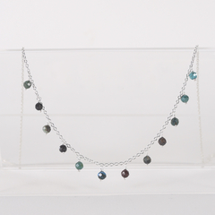 COLLAR ESTER VERDE Y CELESTE