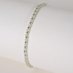 PULSERA LYON BLANCA Y TONOS GRISES