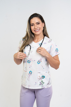 Scrub Feminino Drª Blue - comprar online