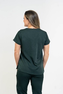 Pijama Cirúrgico Feminino Alfa Verde Escuro - loja online
