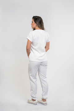 Pijama Cirúrgico Feminino Alfa Branco - loja online