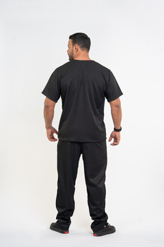 Pijama Cirúrgico Masculino Alfa Preto - loja online