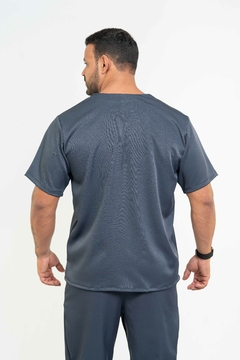 Pijama Cirúrgico Masculino Alfa Cinza Chumbo - comprar online